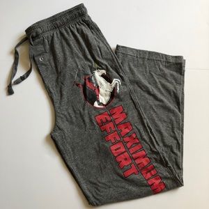 Marvel Deadpool Maximum Effort graphic sweat pants